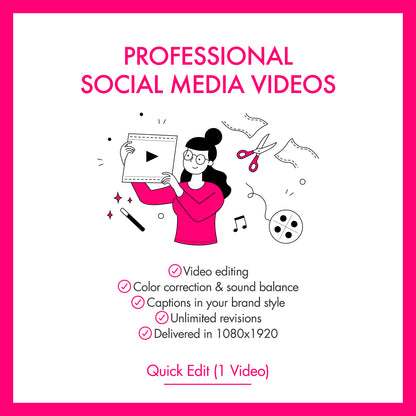 🎬 Video Editing & Production